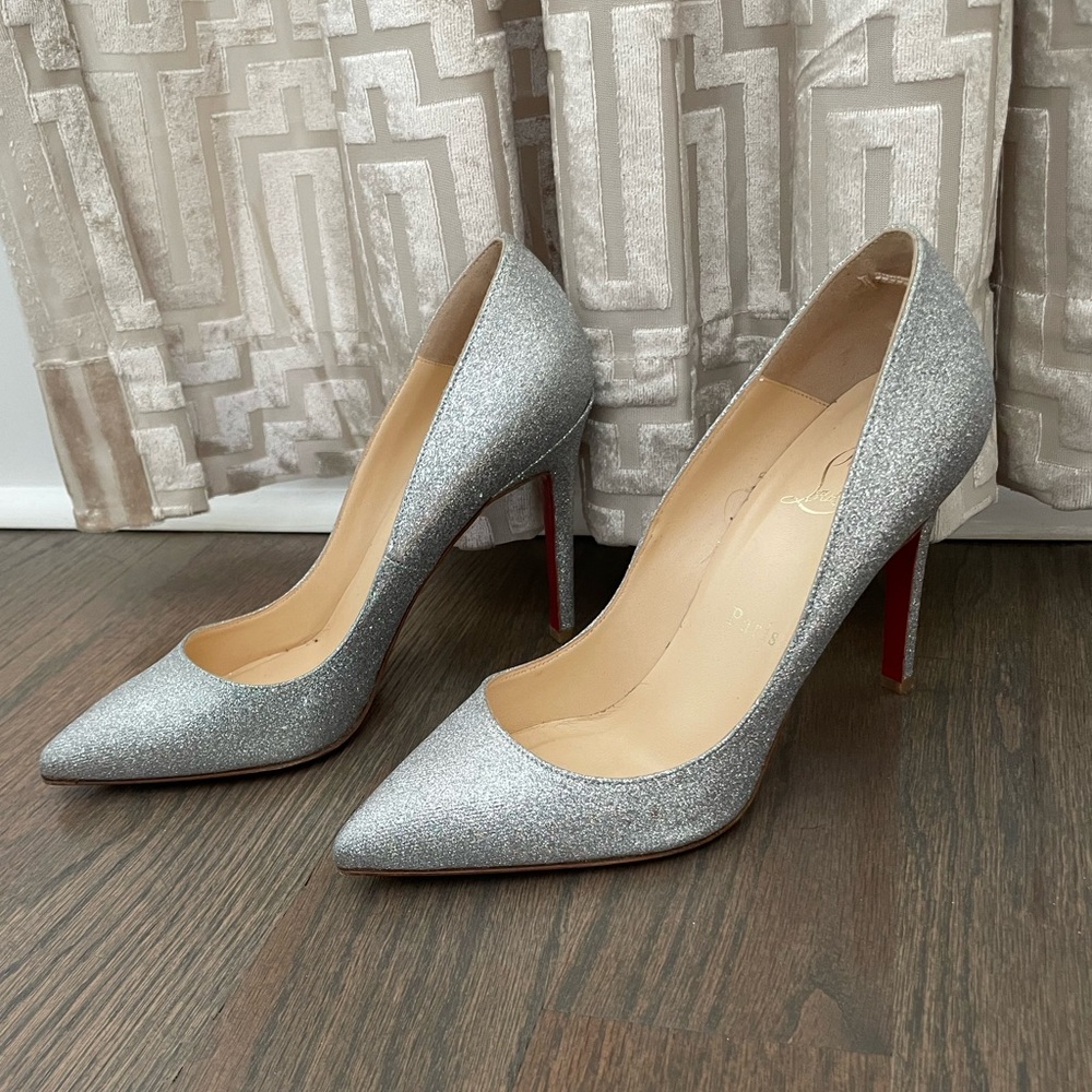 Christian Louboutin pigalle 100 glitter mini